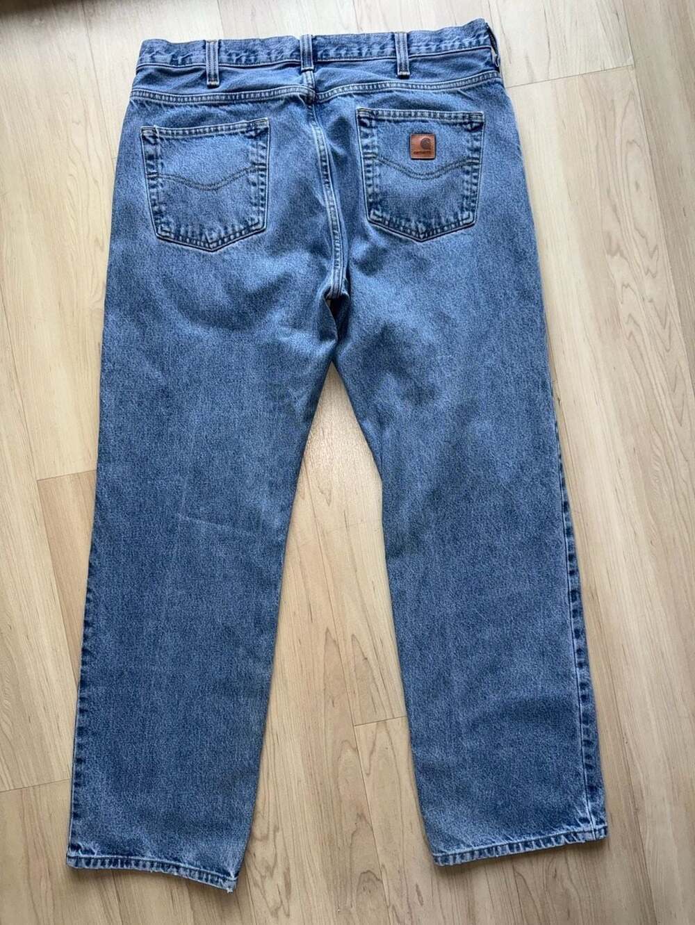 Carhartt 100066 Loose Fit Five-Pocket Jeans 38x32 Blue Wash - Picture 2 of 9